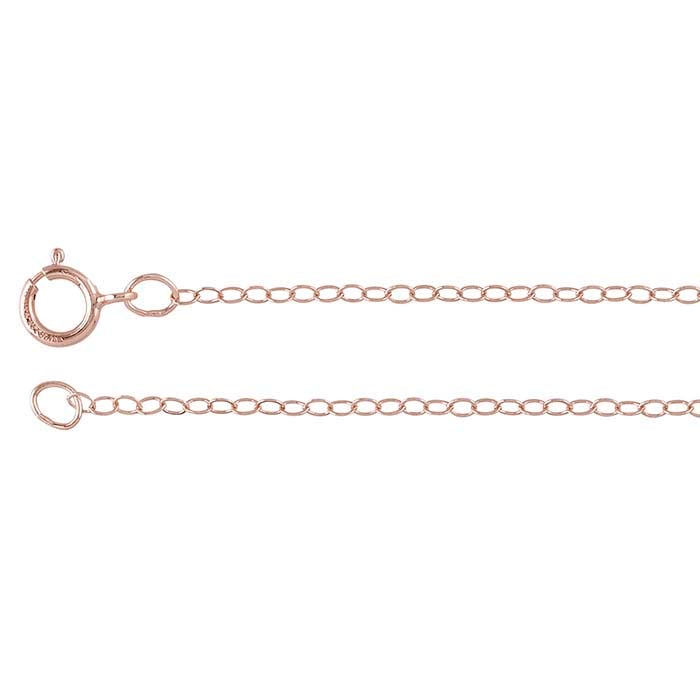 14/20 Rose Gold-Filled Flat Oval Cable Chain