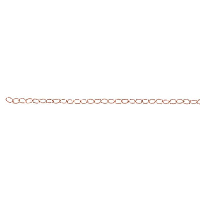 14/20 Rose Gold-Filled Flat Oval Cable Chain
