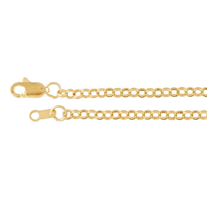 14K Yellow Gold Round Rolo Chain