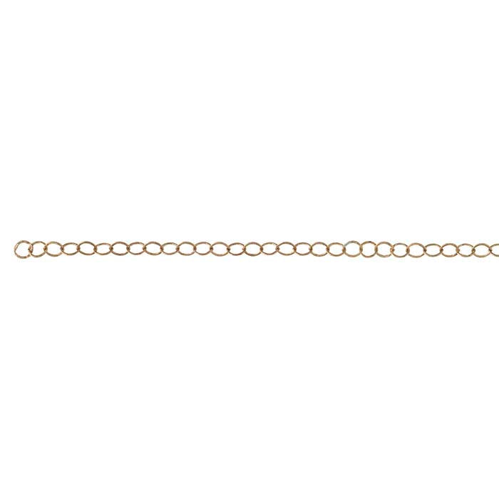 Bronze Flat Cable Chain, 6.1 m. Spool