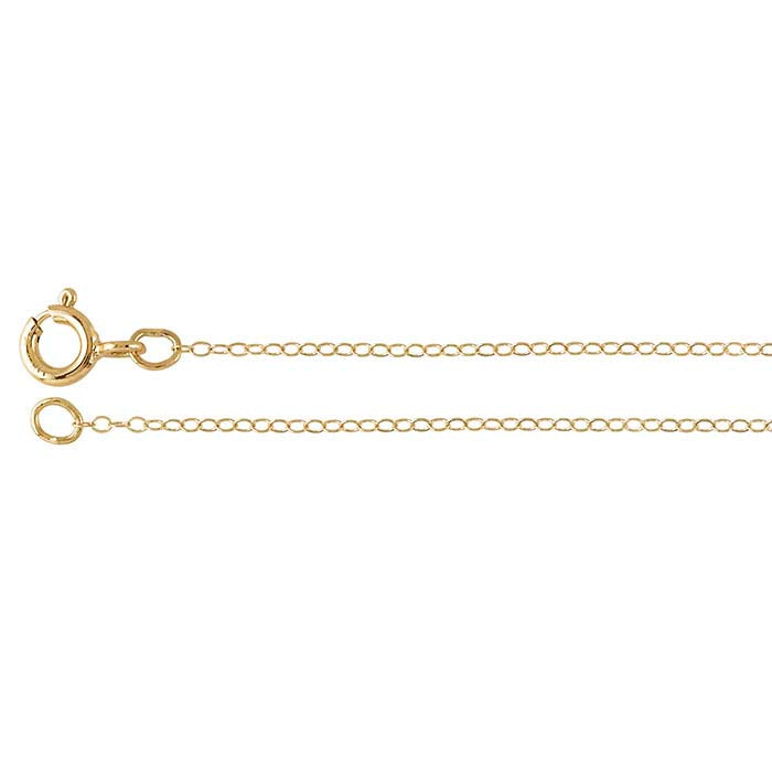 14/20 Yellow Gold-Filled Flat Oval Cable Chain