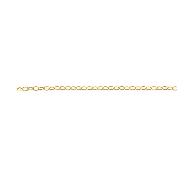 14/20 Yellow Gold-Filled Flat Oval Cable Chain