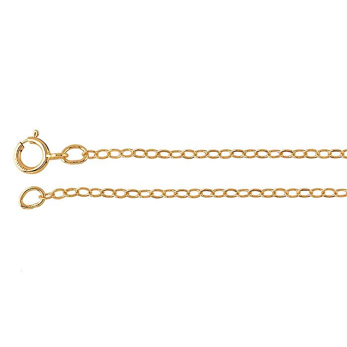 14/20 Yellow Gold-Filled Flat Oval Cable Chain