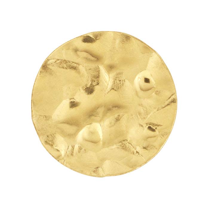 14/20 Yellow Gold-Filled Hammered Disc