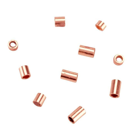 14/20 Rose Gold-Filled Tube Crimp Bead