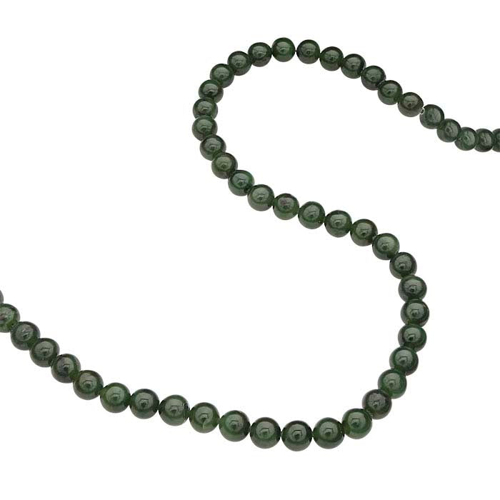 Jade 8 mm Rund Pärlsträng