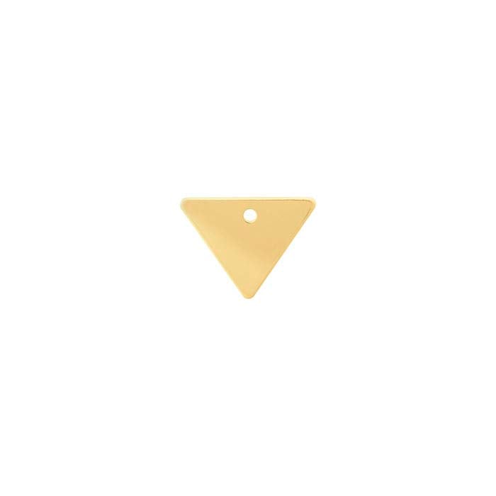 14/20 Yellow Gold-Filled 1-Hole Triangle Component