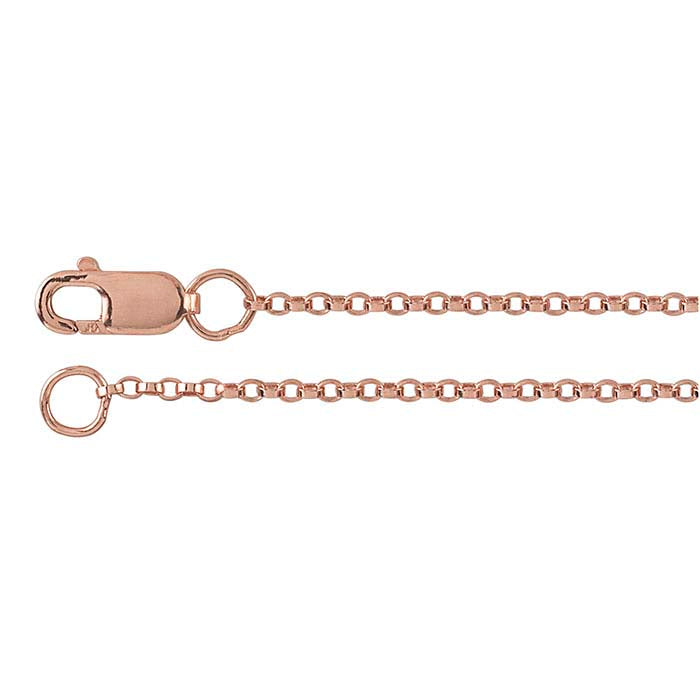 14/20 Rose Gold-Filled Flat-Wire Oval Cable Chain