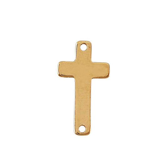 Composant de maillon croisé en or jaune 14/20 rempli