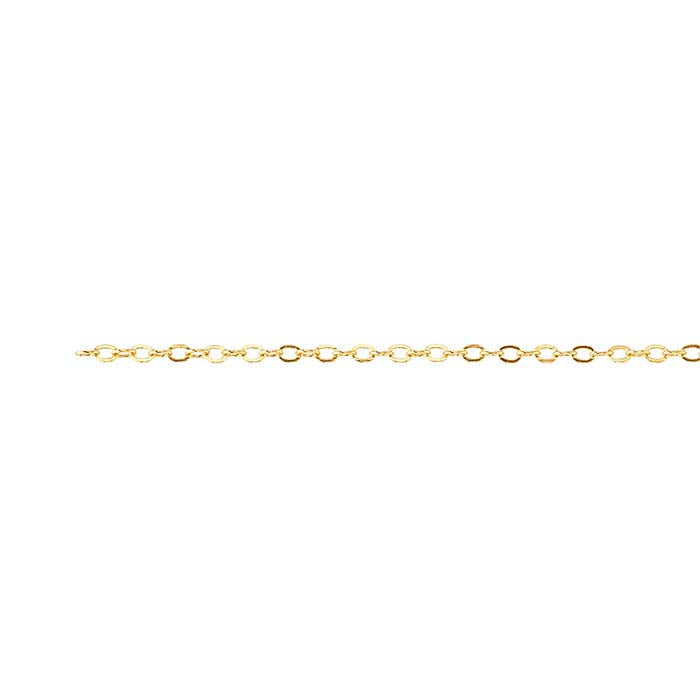 14/20 Yellow Gold-Filled Flat Oval Cable Chain