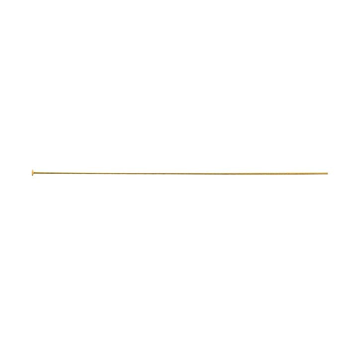 14/20 Yellow Gold-Filled Domed Head Pin, 0.40mm, 1/2-Hard