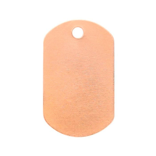 Copper Dog Tag Pendant
