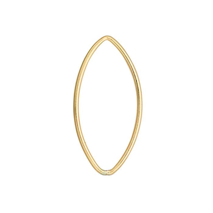 14/20 Guld Fyldt Åben Marquise Komponent