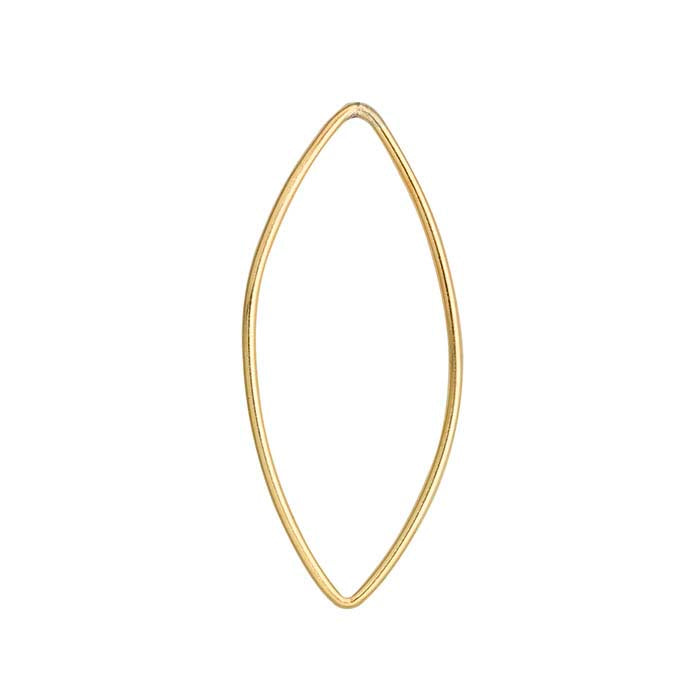 14/20 Guld Fyldt Åben Marquise Komponent