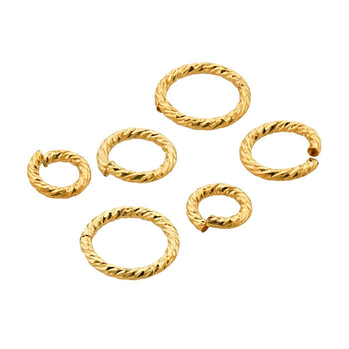 14/20 Yellow Gold-Filled "Sparkle" Round Jump Ring