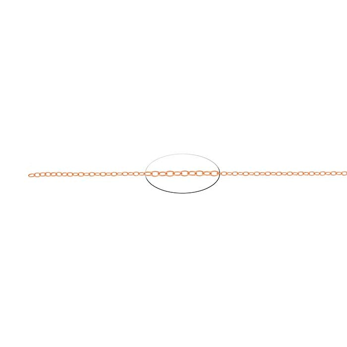 14/20 Rose Gold-Filled Oval Cable Chain