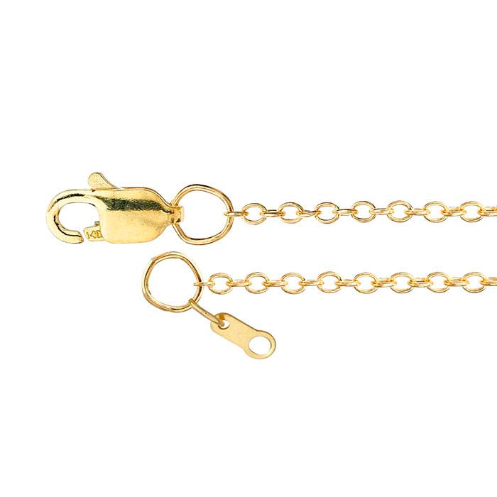 14K Yellow Gold Oval Cable Chain