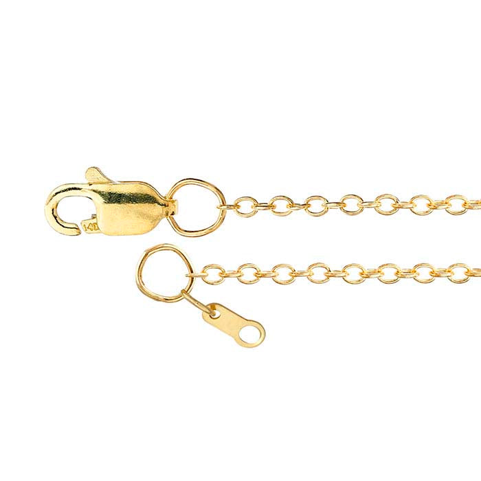 14K Yellow Gold Oval Cable Chain