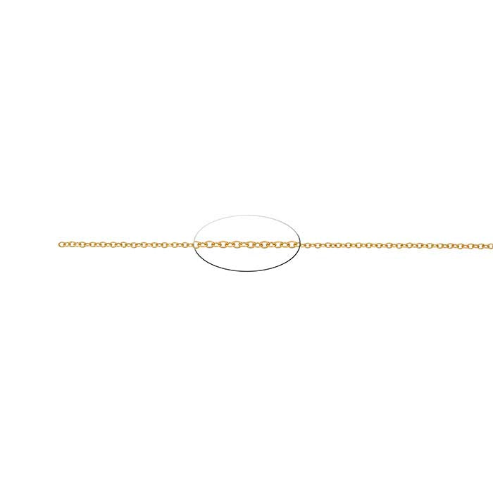 14K Yellow Gold Oval Cable Chain