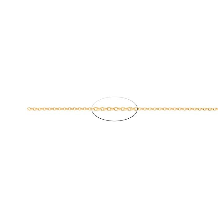 14K Yellow Gold Oval Cable Chain