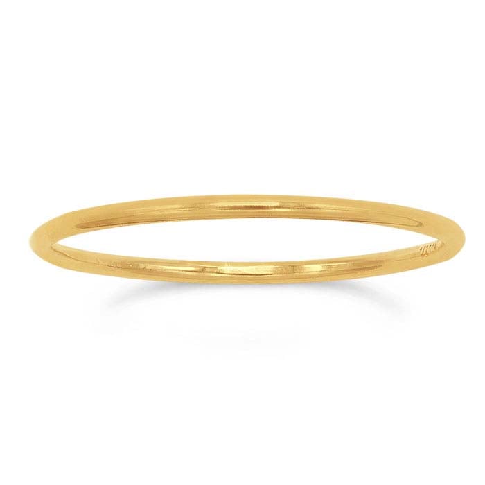14/20 Yellow Gold-Filled Round Wire Stackable Ring