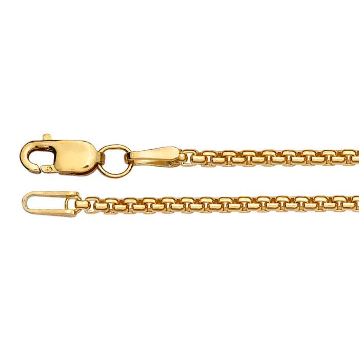 14/20 Yellow Gold-Filled Rounded Box Chain