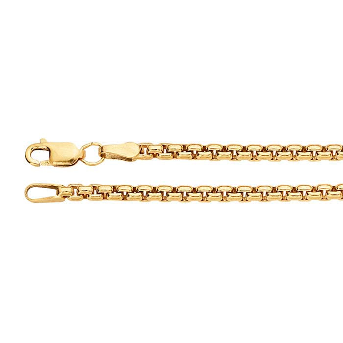 14/20 Yellow Gold-Filled Rounded Box Chain