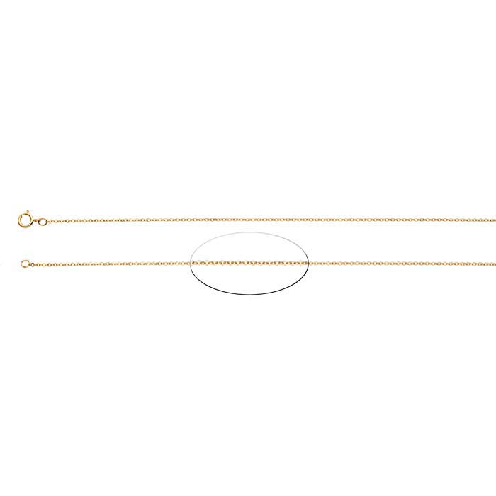 14/20 Yellow Gold-Filled Flat Oval Cable Chain