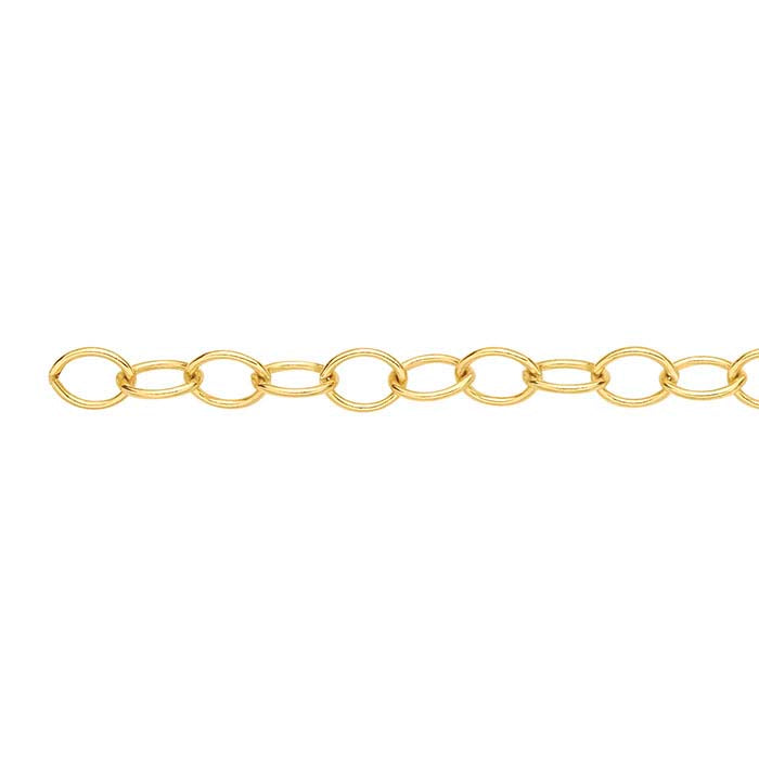 14/20 Yellow Gold-Filled Oval Cable Chain