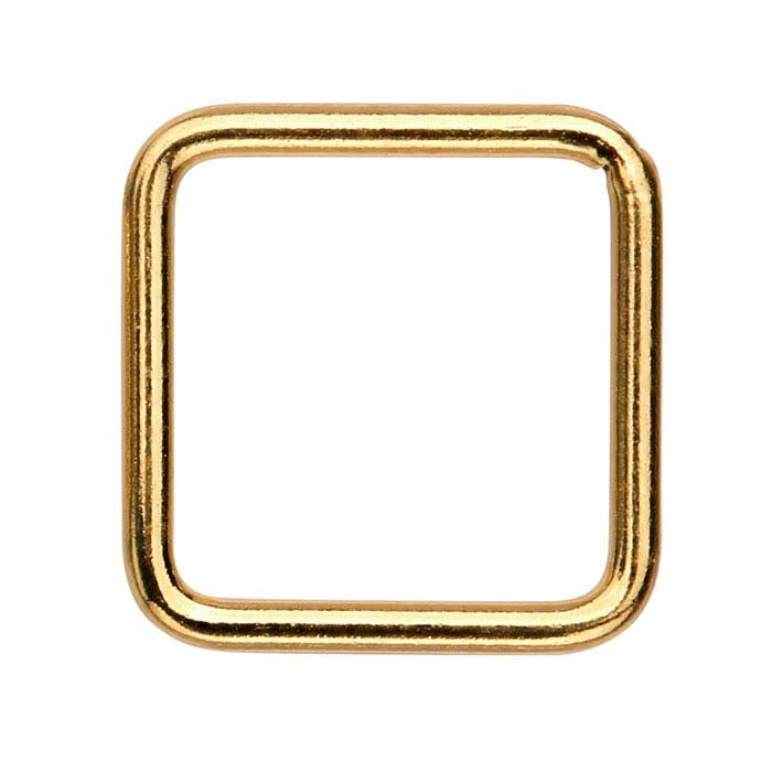 14/20 Yellow Gold-Filled Square Closed Ring
