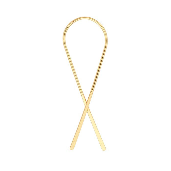 Flattened "Ribbon" Ear Wires