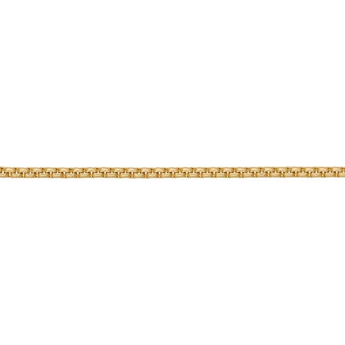 14K Yellow Gold Rounded Box Chain