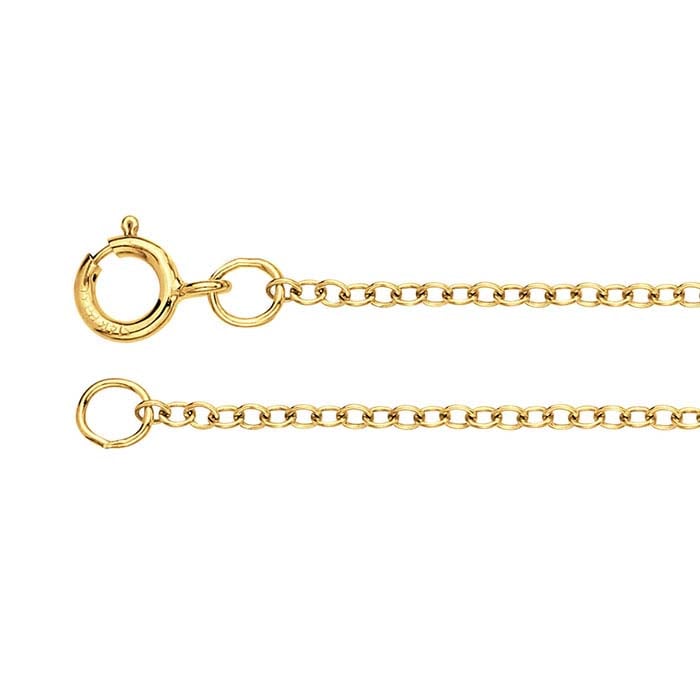 14K Yellow Gold Oval Cable Chain