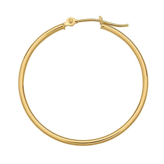 14K Yellow Gold Hoop Earring
