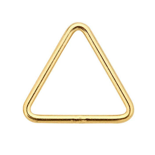 14/20 Yellow Gold-Filled Triangle Closed Ring