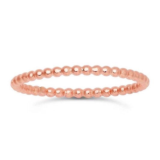 12/20 Rose Gold-Filled Beaded Ring