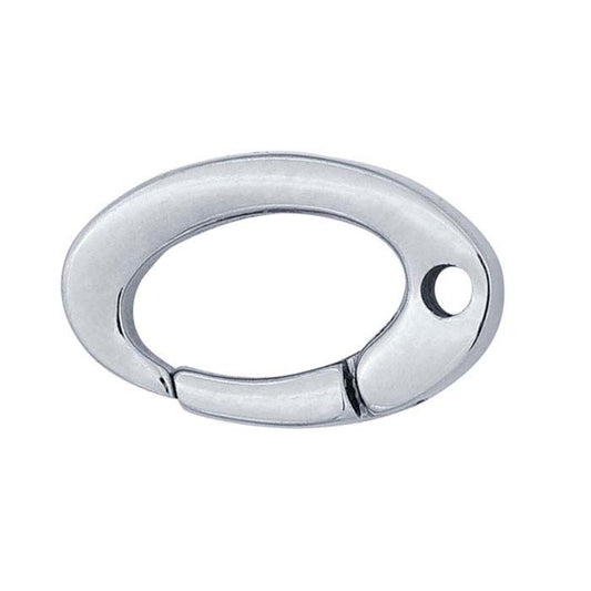 Ανοξείδωτο Ατσάλι Οβάλ Κούμπωμα Πίεσης με Τρύπα