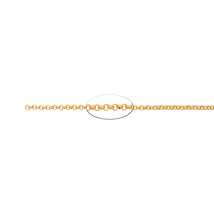 14/20 Yellow Gold-Filled Round Rolo Chain