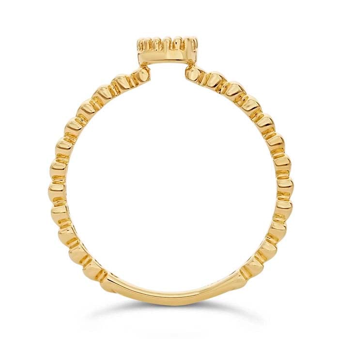 14K Yellow Gold Round Ring Mounting