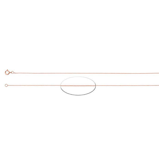 14K Rose Gold Venetian Box Chain