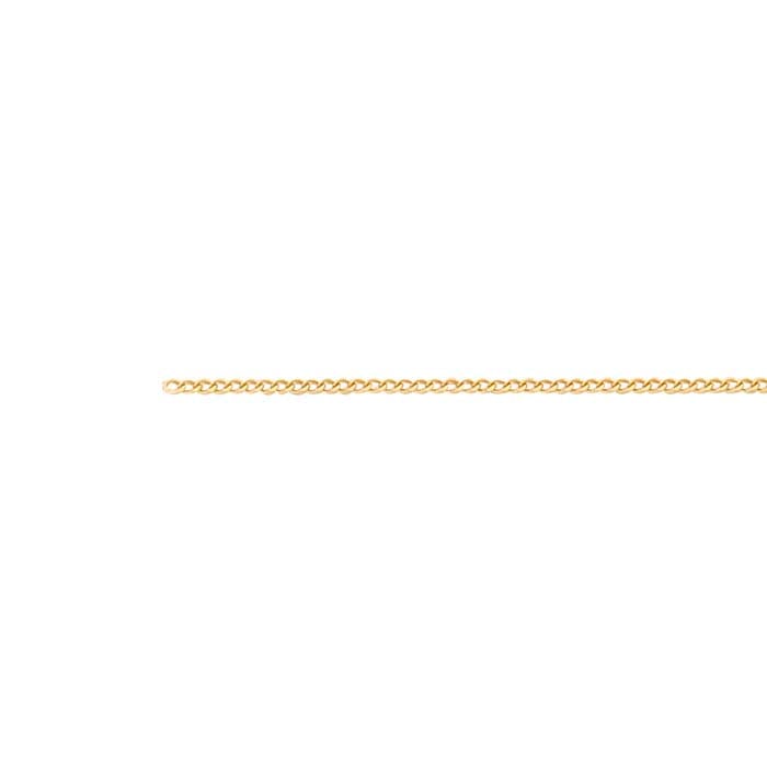 14K Yellow Gold Extra-Fine Diamond-Cut Curb Chain