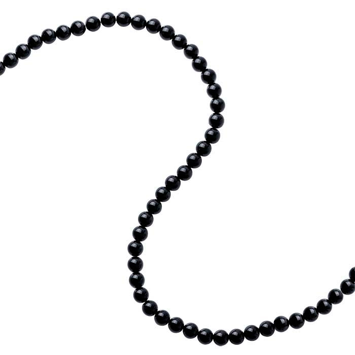 Black Onyx Round Bead Strand
