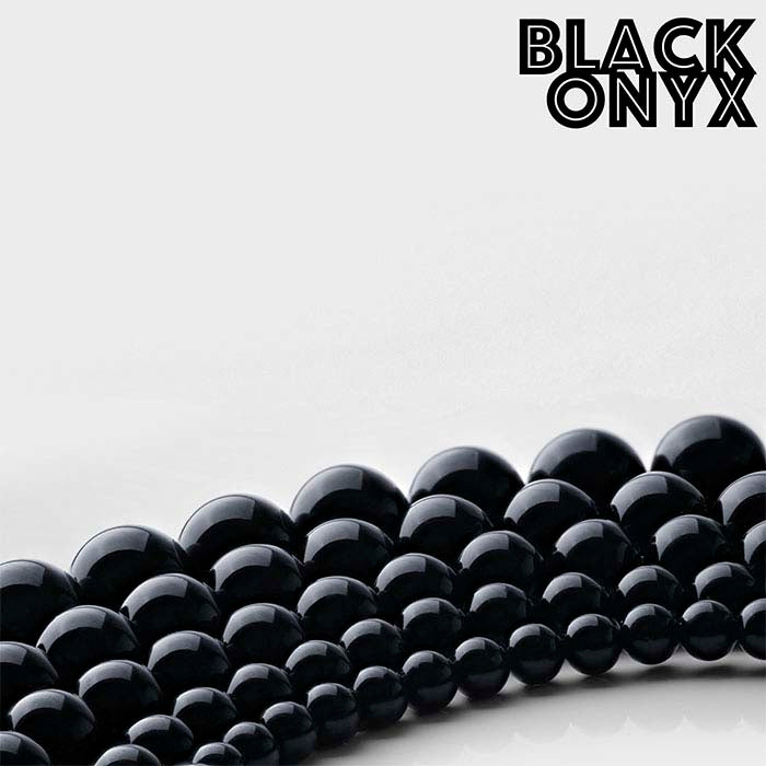 Black Onyx Round Bead Strand