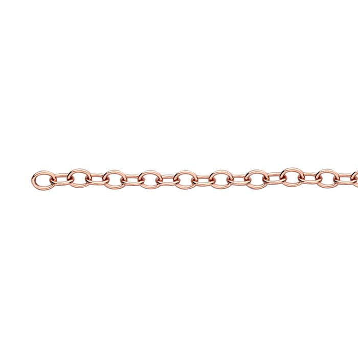14/20 Rose Gold-Filled Oval Cable Chain