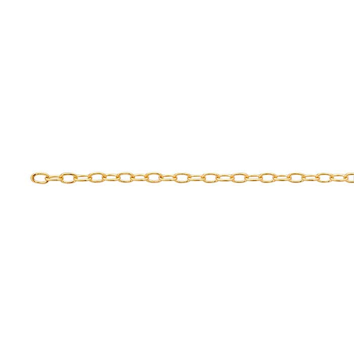 14/20 Yellow Gold-Filled Lightweight Oval Cable Chain