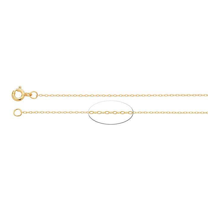 14/20 Yellow Gold-Filled Lightweight Oval Cable Chain