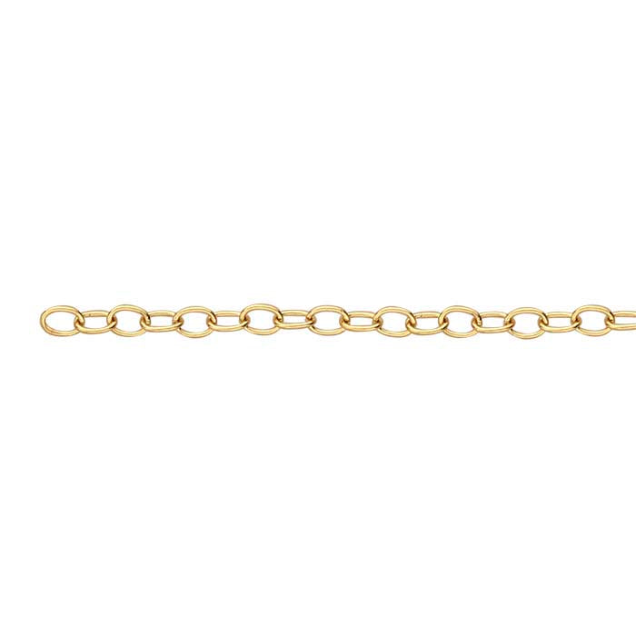 14/20 Yellow Gold-Filled Oval Cable Chain