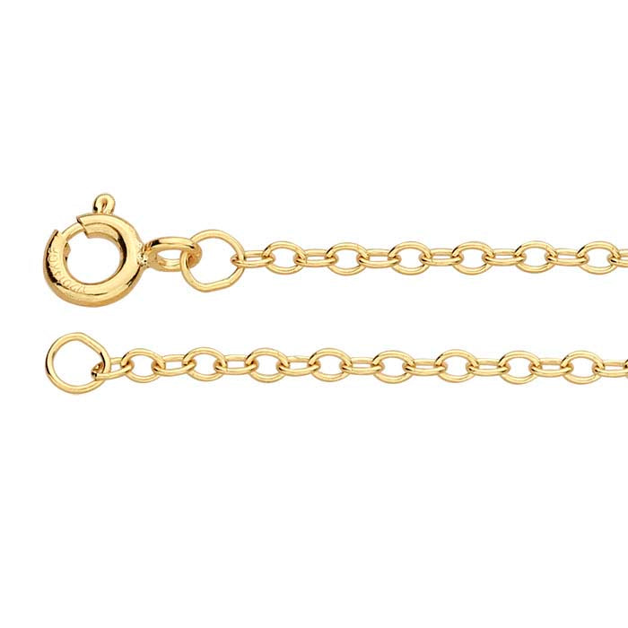 14/20 Yellow Gold-Filled Oval Cable Chain