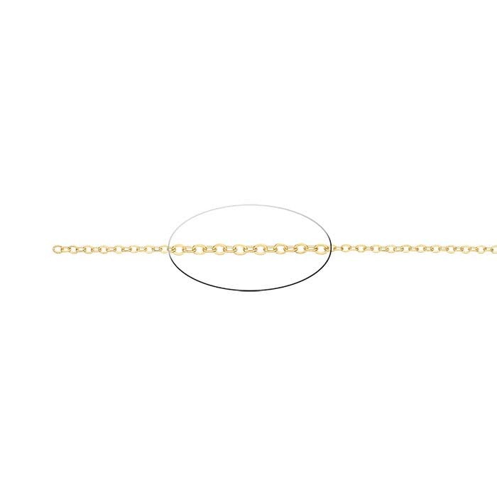 14/20 Yellow Gold-Filled Flat Oval Cable Chain