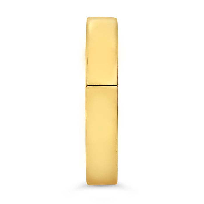 14K Yellow Gold 4mm EasyFit Hinged Wedding Band